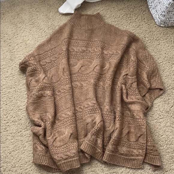 Anthropologie Sweaters - Anthropologie Rosamund Cable-Knit Poncho Sweater